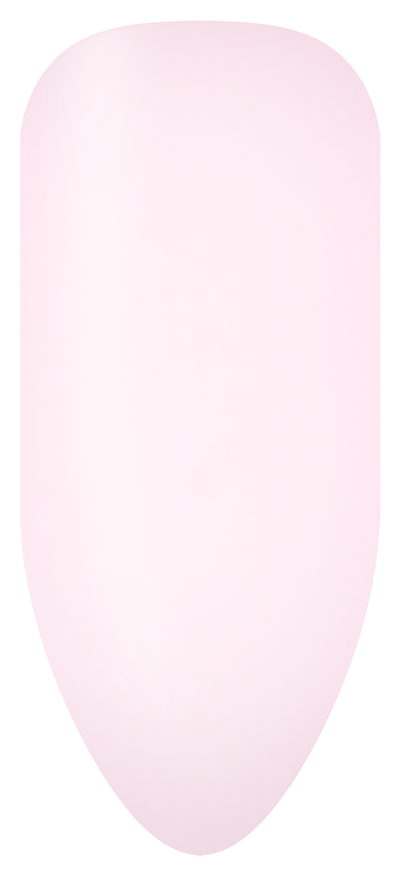 “Swatch of BIOGEL #313 Transparent Beauty, a sheer white opalescent gel with subtle pink tones from Bio Sculpture’s professional color gel range.”