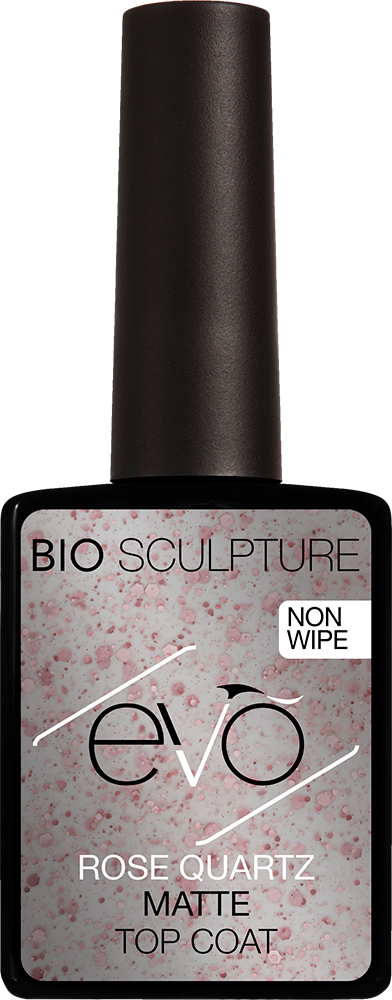 EVO Rose Quartz Matte Top Coat - Bottle | Bio Sculpture