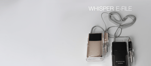 Whisper E-File Rose Gold & Black Banner | Bio Sculpture