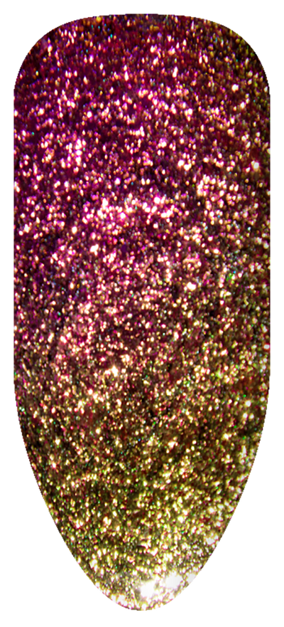 Painted color swatch of BIOGEL Color Gel # 245 VENUS (Galaxy) | Bio Sculpture