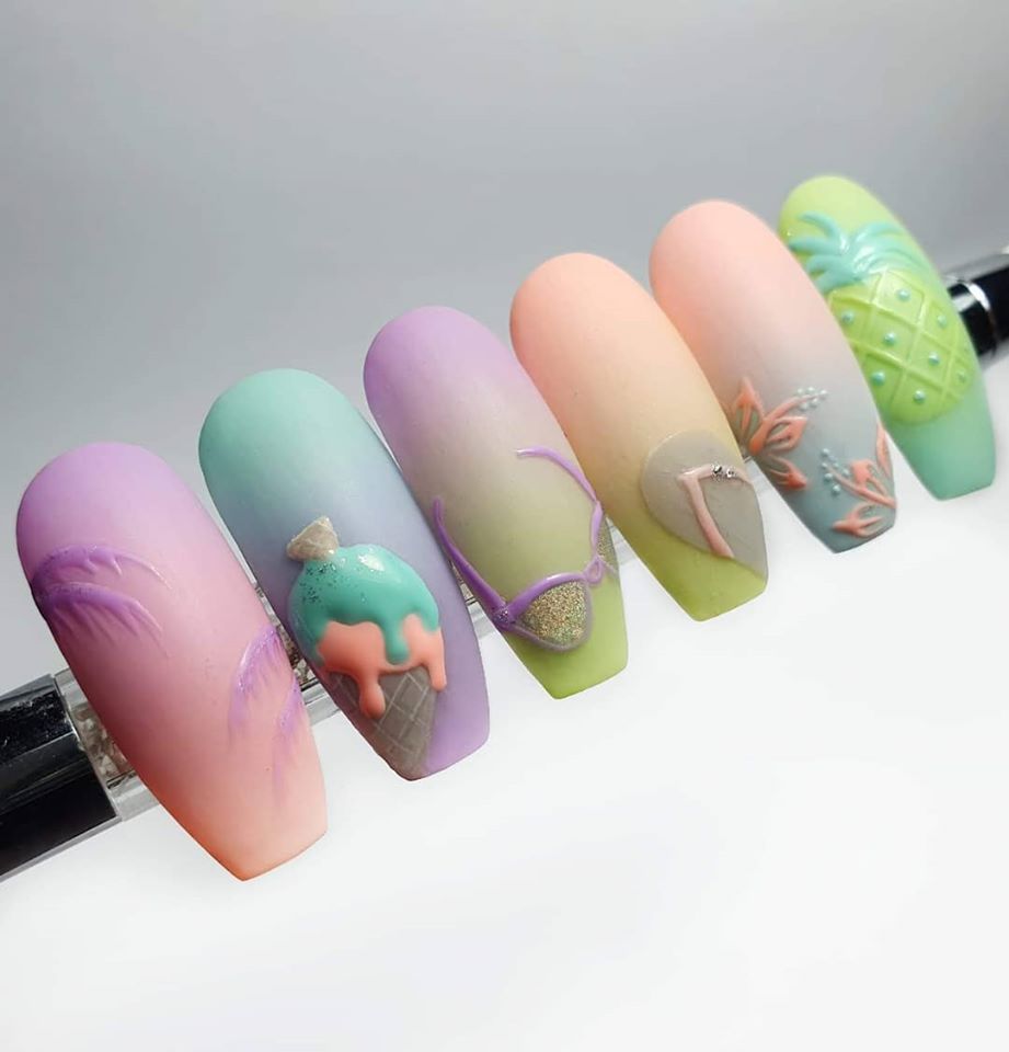 Nail Art Bow Step-by-step