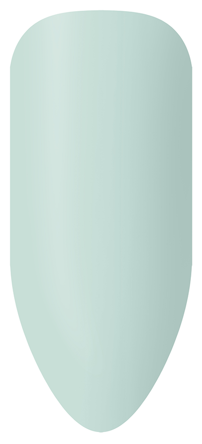 “Swatch of BIOGEL #159 Grace, a grayed jade crème shade from the Hollywood Collection, promoting Bio Sculpture’s latest professional gel colors and nail care products.”