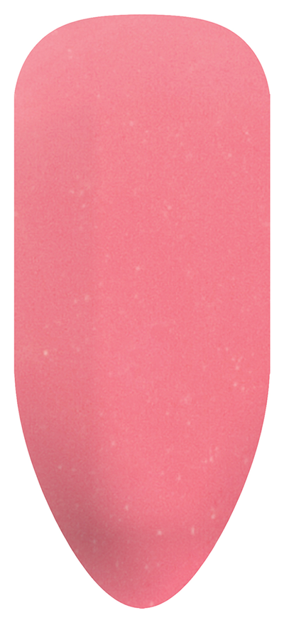 “Swatch of BIOGEL #162 Baby Heart Confetti, a light sheer pink shimmer shade with a touch of reflection from the Bridal Collection, promoting Bio Sculpture’s latest professional gel colors and nail care products.”