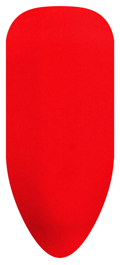 “Swatch of BIOGEL #166 Blazing Lacquer, a red crème shade with subtle orange undertones from the Smoke & Mirrors Collection, promoting Bio Sculpture’s latest professional gel colors and nail care products.”