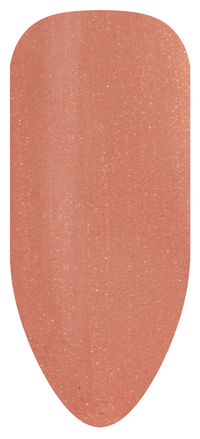 “Swatch of BIOGEL #180 Heart & Soul, a warm camel shimmer shade from The Folk Collection, promoting Bio Sculpture’s latest professional gel colors and nail care products.”