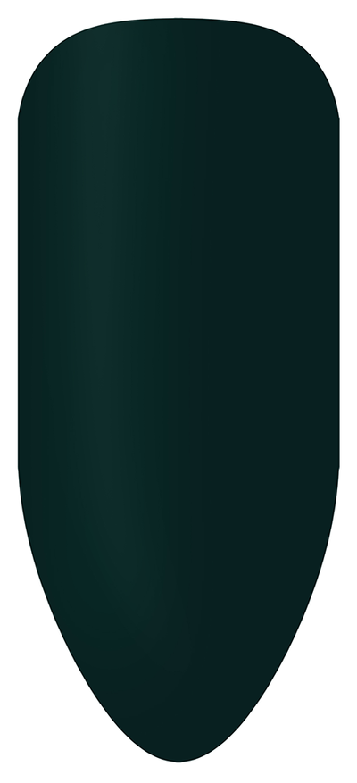 “Swatch of BIOGEL #183 Free Lovin', a deep emerald green crème shade from The Folk Collection, promoting Bio Sculpture’s latest professional gel colors and nail care products.”