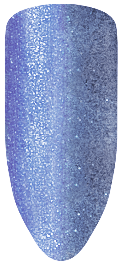 “Swatch of BIOGEL #192 Dreams Are Forever, a vivid blue sheer shimmer shade from the Fantasy Collection, promoting Bio Sculpture’s latest professional gel colors and nail care products.”