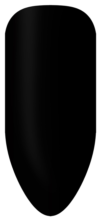 “Swatch of BIOGEL #2017 Liquorice, a solid black crème gel from Bio Sculpture’s professional color gel range.”