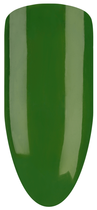 “Swatch of BIOGEL #2067 Green Orchard, a forest green crème gel from Bio Sculpture’s professional color gel range.”