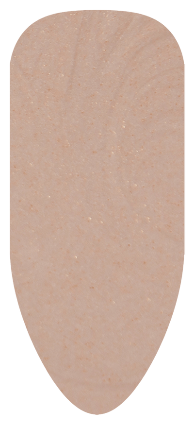 “Swatch of BIOGEL #2076 Lady Dune, a soft grey shimmer gel with light brown undertones from Bio Sculpture’s professional color gel range.”