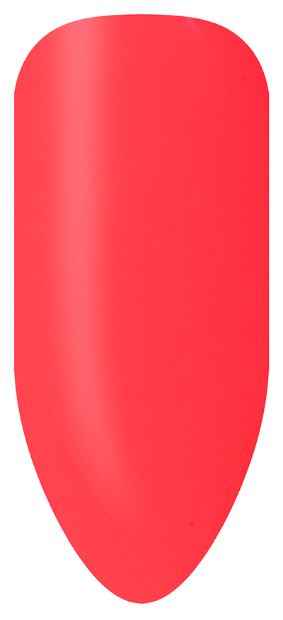 “Swatch of BIOGEL #208 Turn Up The Volume, a bright neon orange crème shade from the Disco Dolly Collection, promoting Bio Sculpture’s latest professional gel colors and nail care products.”