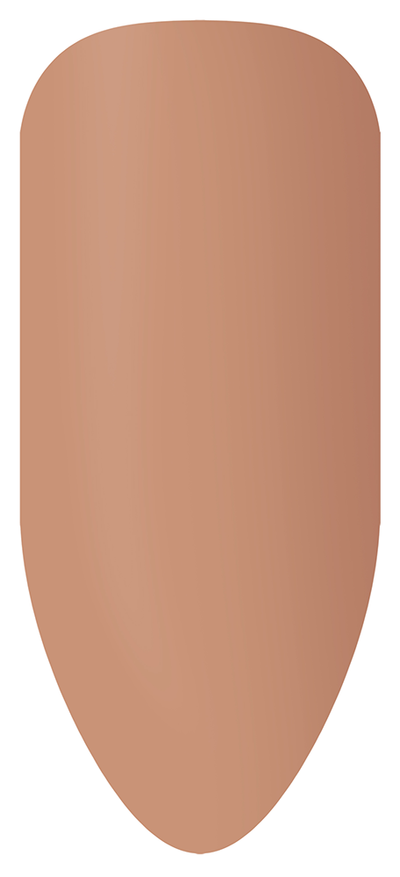 “Swatch of BIOGEL #2093 Ivory Beige, a crème gel from the Cover-Up Collection designed for darker skin tones.”