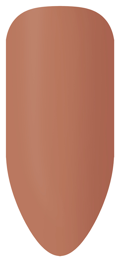“Swatch of BIOGEL #2096 Salmon Beige, a crème gel from the Cover-Up Collection for peach and tan skin tones.”