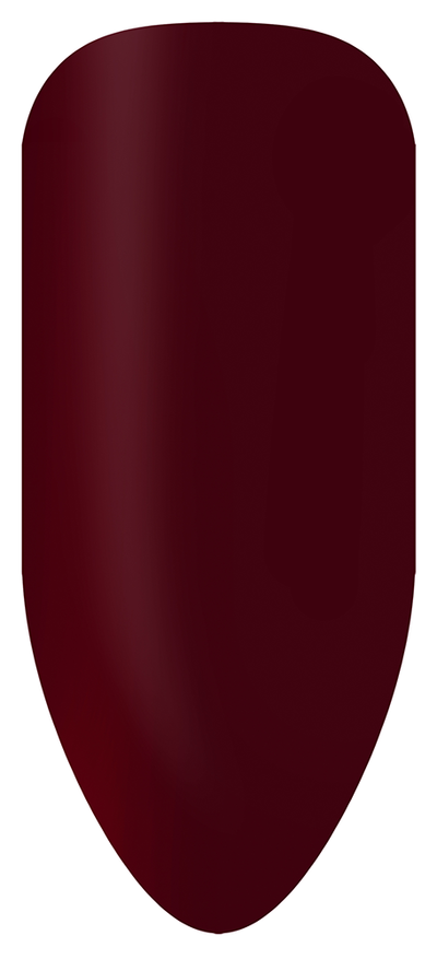 “Swatch of BIOGEL #20 Cherry Ripe, a rich red crème shade with a subtle blue undertone, promoting Bio Sculpture’s latest professional gel colors and nail care products.”