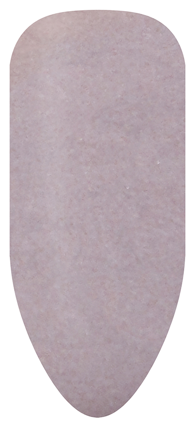 “Swatch of BIOGEL #231 Serenity, a cool gray shimmer gel with pink undertones and rose gold highlights from the More than a Feeling Collection, promoting Bio Sculpture’s latest professional gel colors and nail care products.”