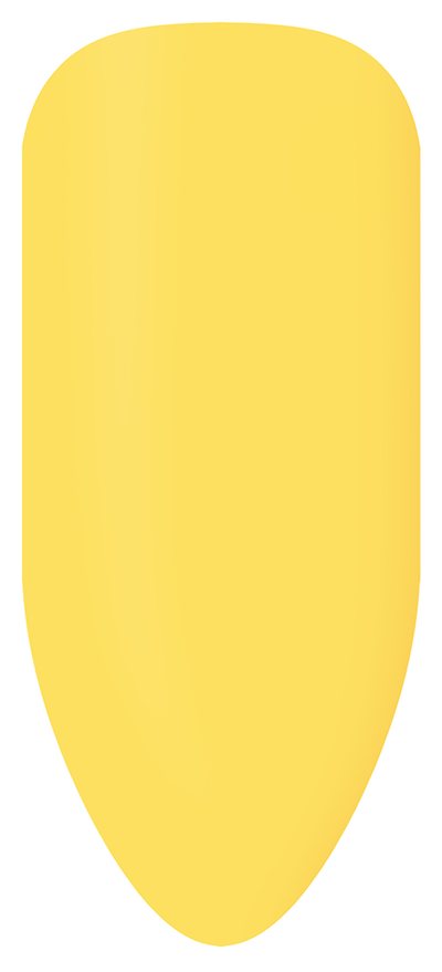 “Swatch of BIOGEL #248 Tropical Sunray, a pastel yellow crème gel from the On the Reef Collection, promoting Bio Sculpture’s latest professional gel colors and nail care products.”