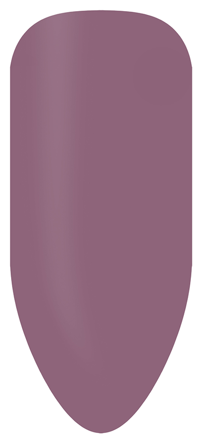 “Swatch of BIOGEL #254 Mauve Regalia, a royal mauve crème gel from the Nights in Rome Collection, promoting Bio Sculpture’s latest professional gel colors and nail care products.”