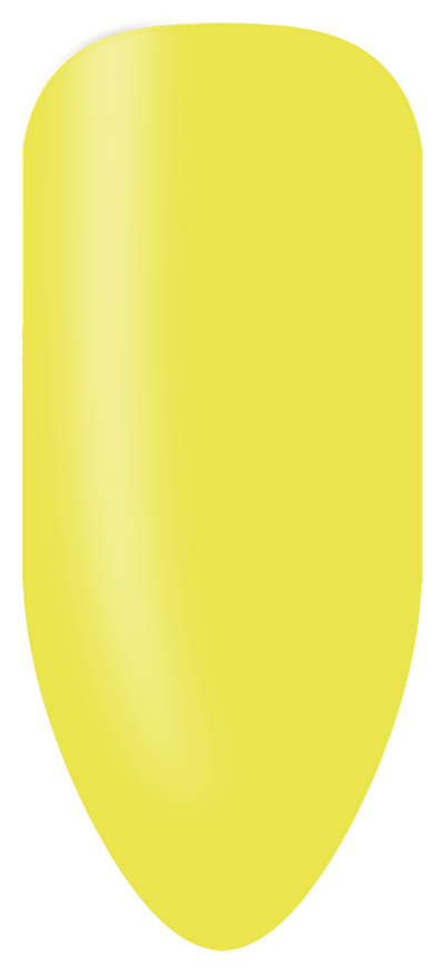 “Swatch of BIOGEL #283 Sunshine Sway, a bold neon yellow crème gel from the Live Life Loudly Collection, promoting Bio Sculpture’s latest professional gel colors and nail care products.”