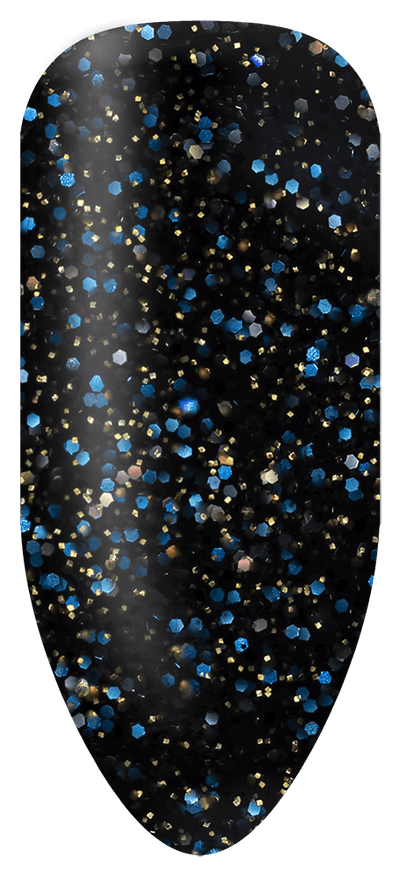 “Swatch of BIOGEL #292 Spectrolite, a glitter mustard gel with earthy tones from the Pride of Nature Collection, promoting Bio Sculpture’s professional gel colors.”