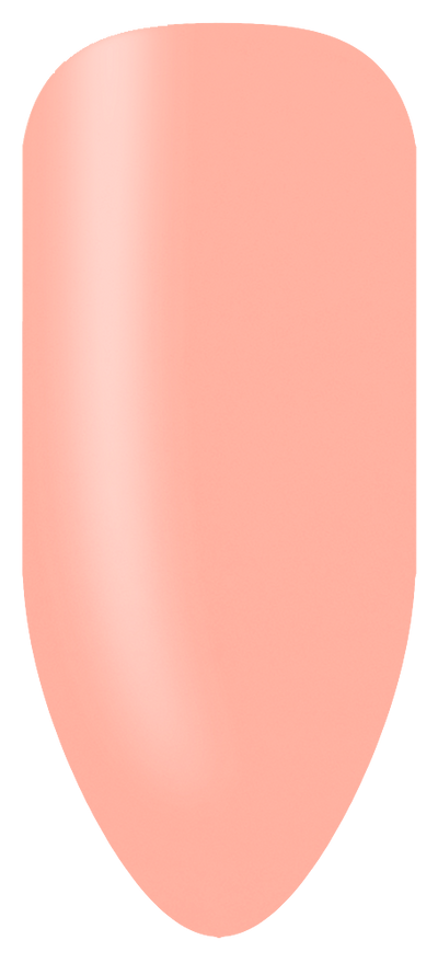 “Swatch of BIOGEL #302 Peach Sorbet, a light peach crème gel from the Délice Pastel Collection, part of Bio Sculpture’s professional color gel range.”